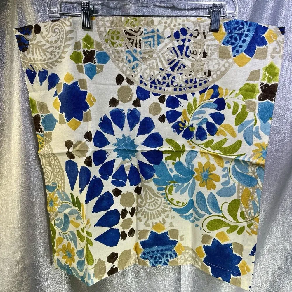 POTTERY BARN Linen Napkins 20x20 Floral Tropical Set of 12